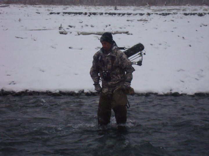 Alaska River Crossing on Moose Hunt